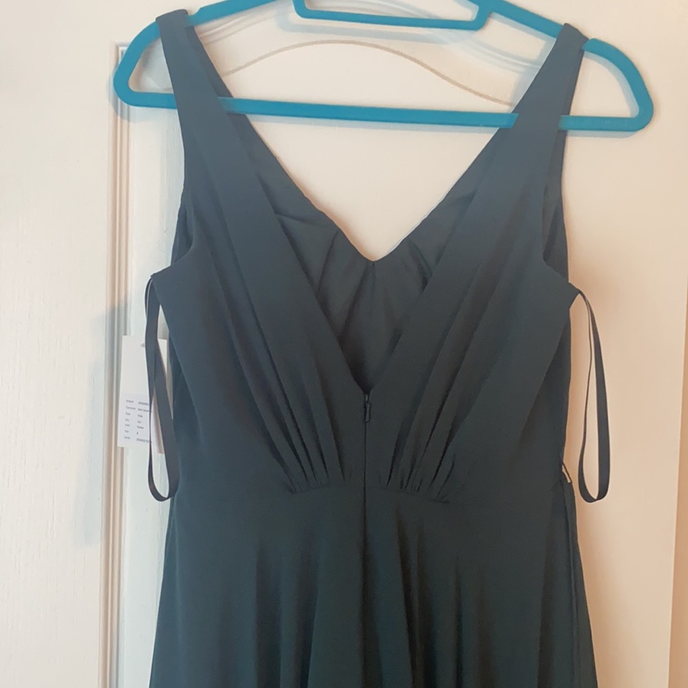 Brideside viola hunter green bridesmaid dress - Picture 6 of 9